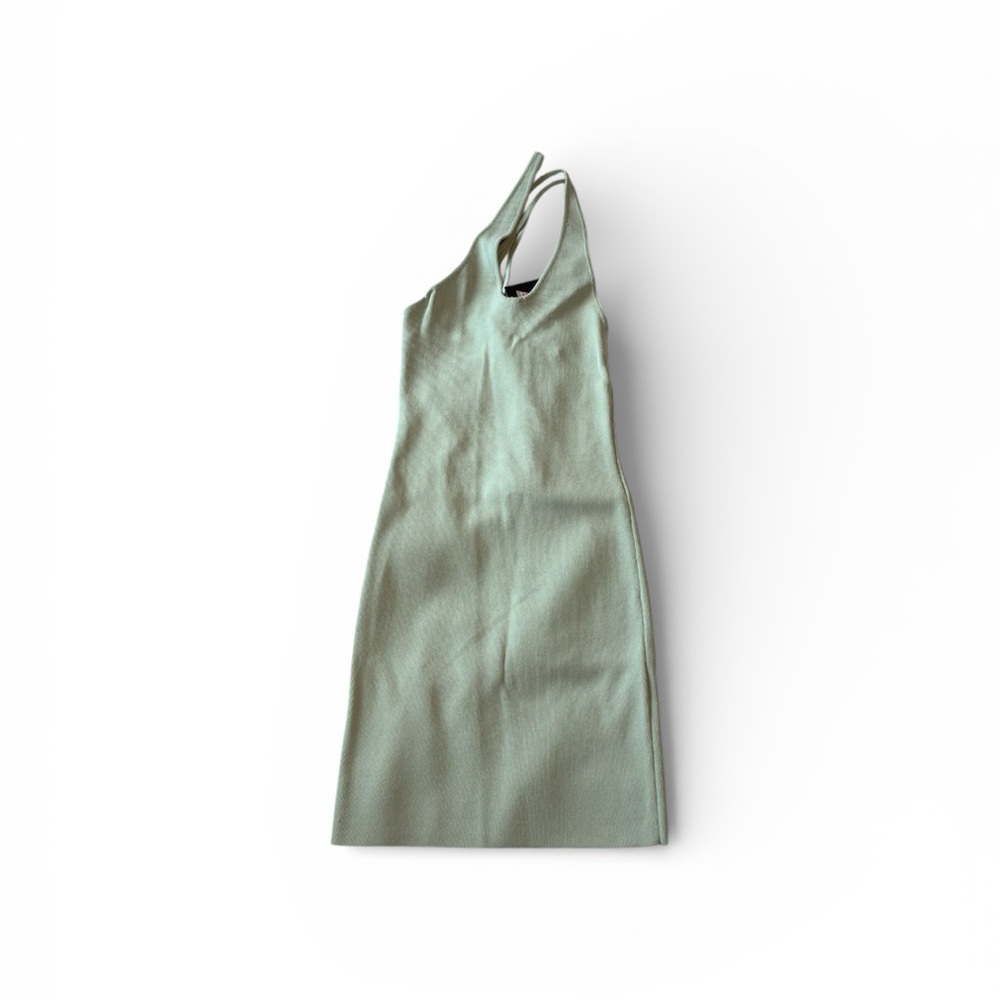 Mint Green Guess Bodycon One Shoulder Strappy Dress NWT